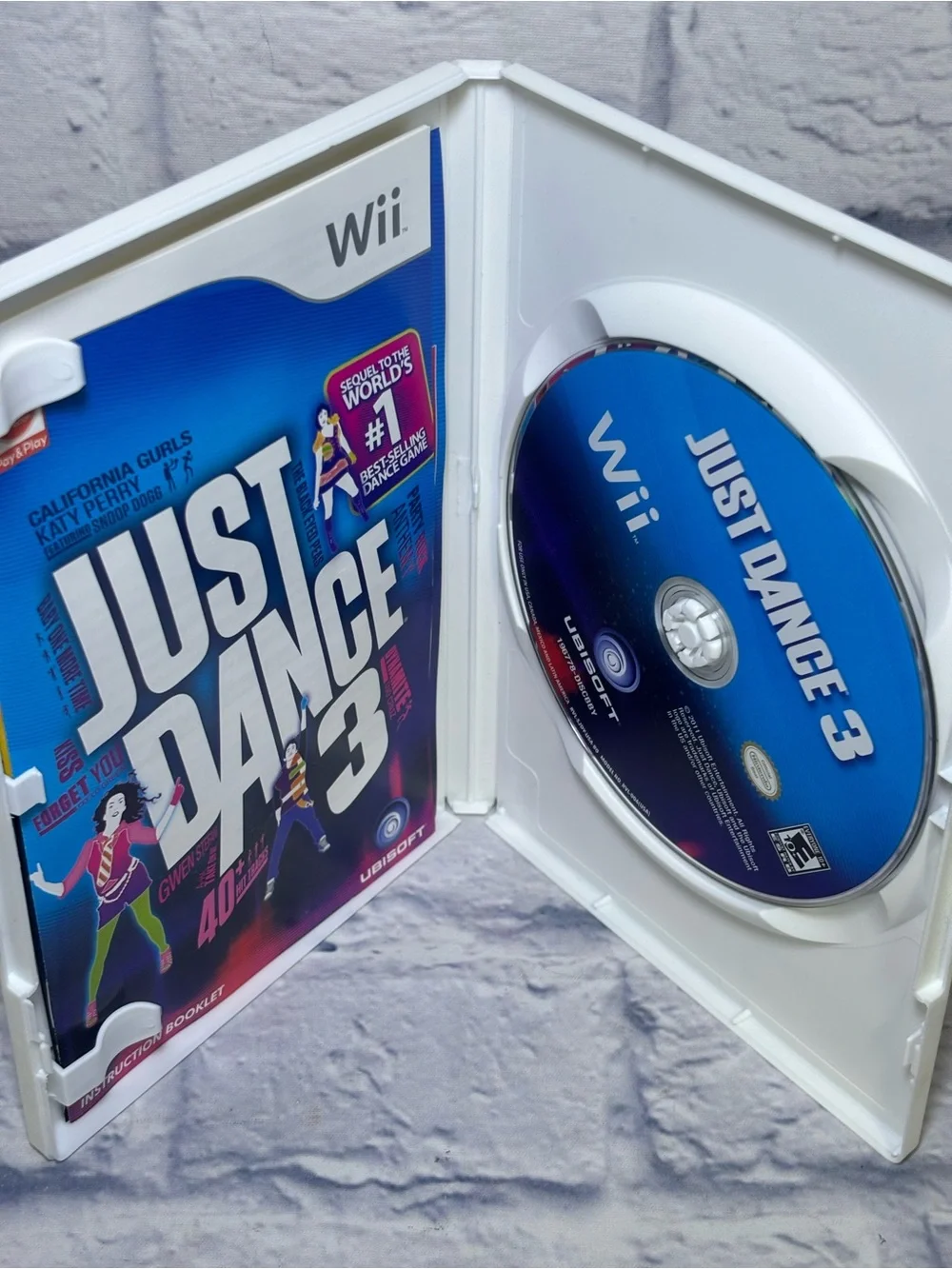 Nintendo Wii Just Dance 1 and 3 Video Game Lot Of 2 Tested Music